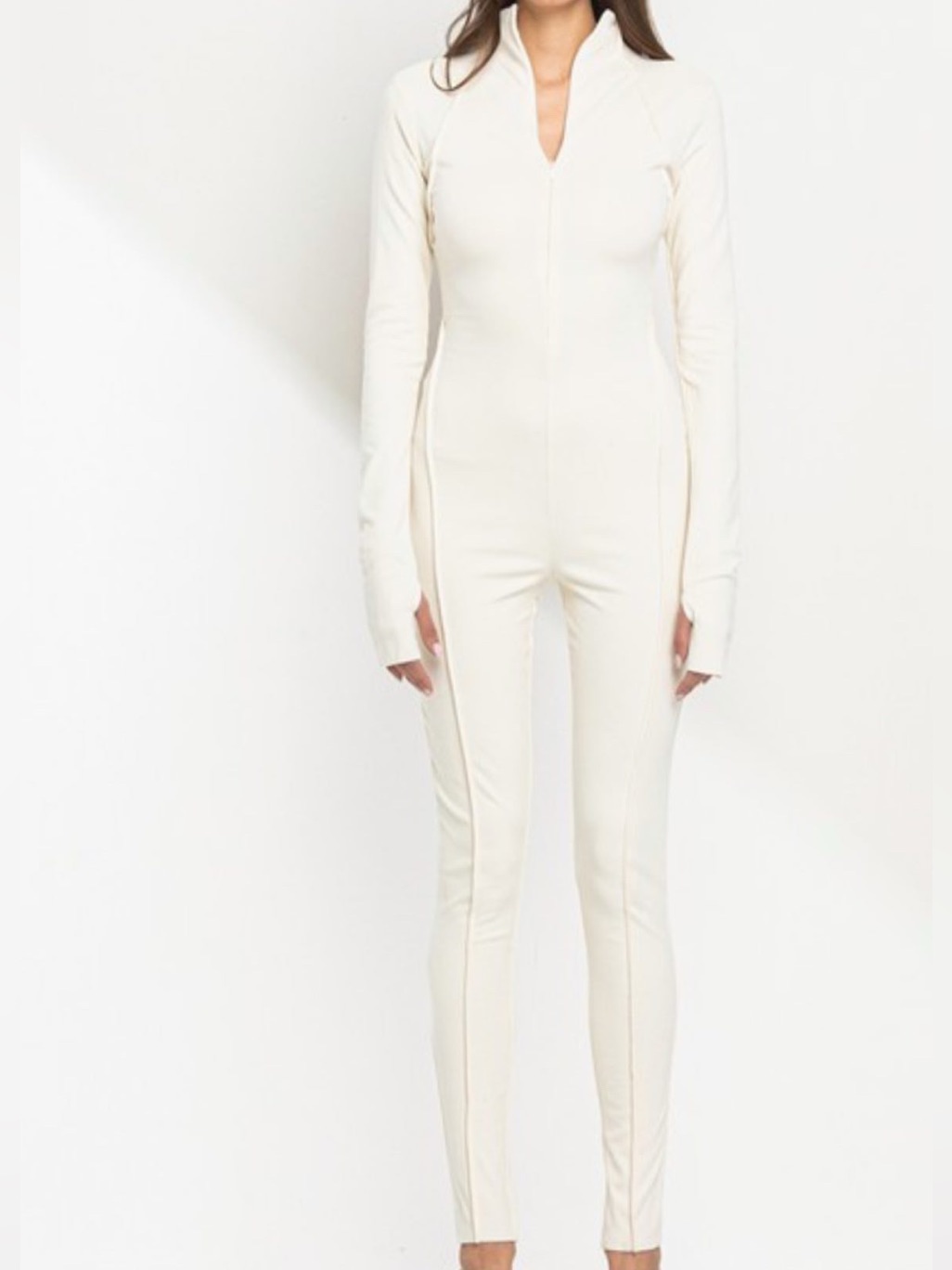 One-Piece Jumpsuit In Cream